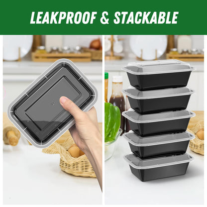 Meal Prep Containers with Lids Multi Size 24–38 oz