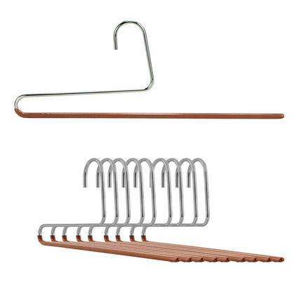 Non-Slip Space Saving Clothes Hangers with Rod 10-Pack