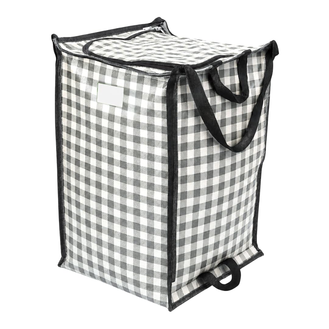 Heavy Duty Storage Bag 22 Gallon Zipper Top Woven Poly