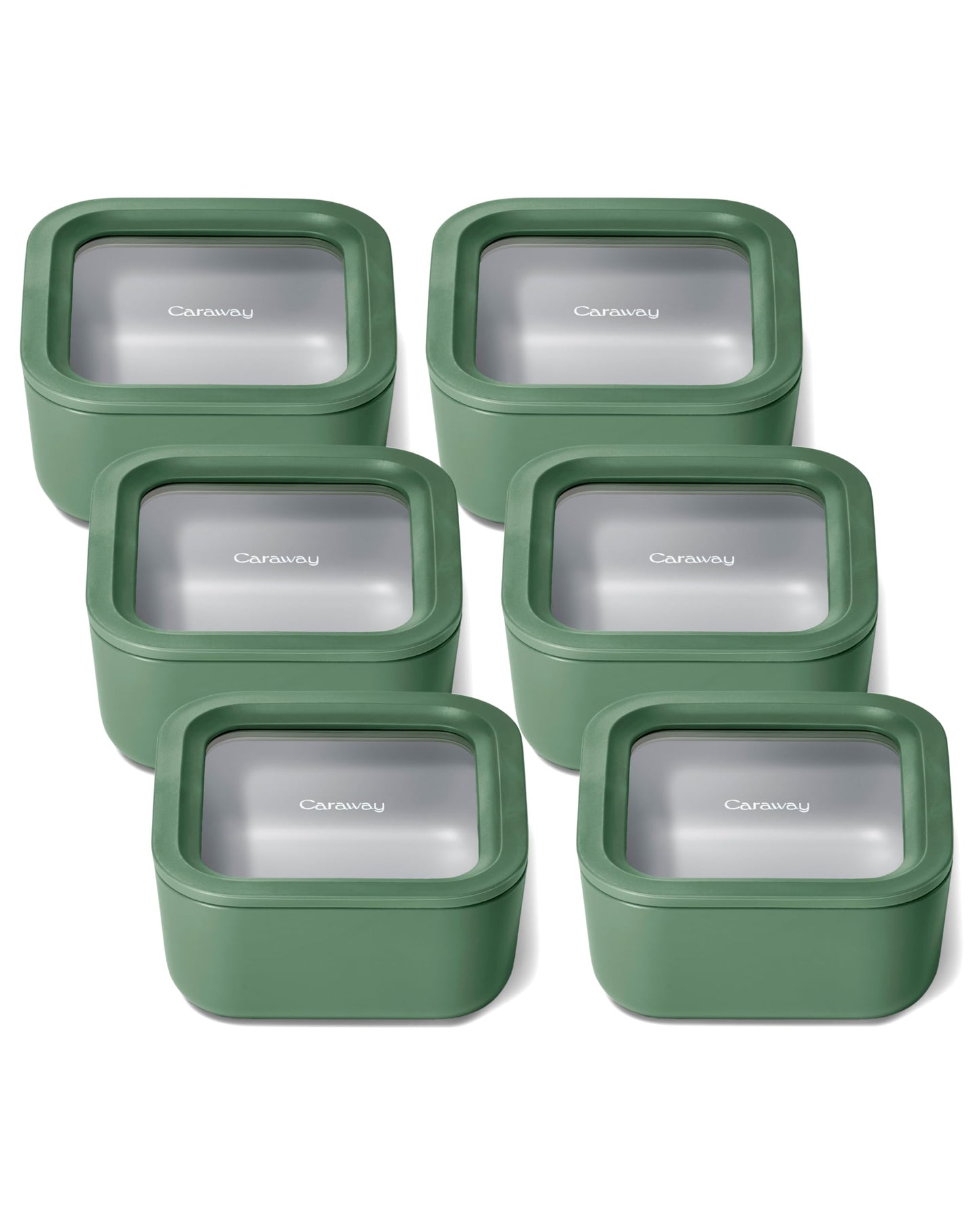 Glass Food Storage Set Ceramic Coated Lids Microwave Safe