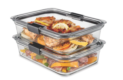 Glass Food Storage Containers Set Assorted Sizes Leak Proof Clear