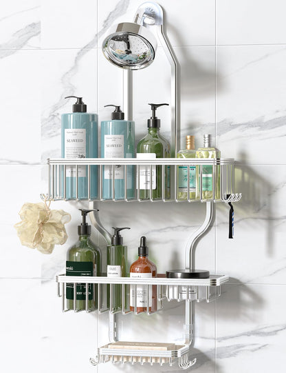 YASONIC Never Rust Hanging Shower Caddy Aluminum Organizer
