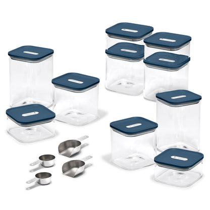 Airtight Glass Food Storage Containers with Stackable Lids