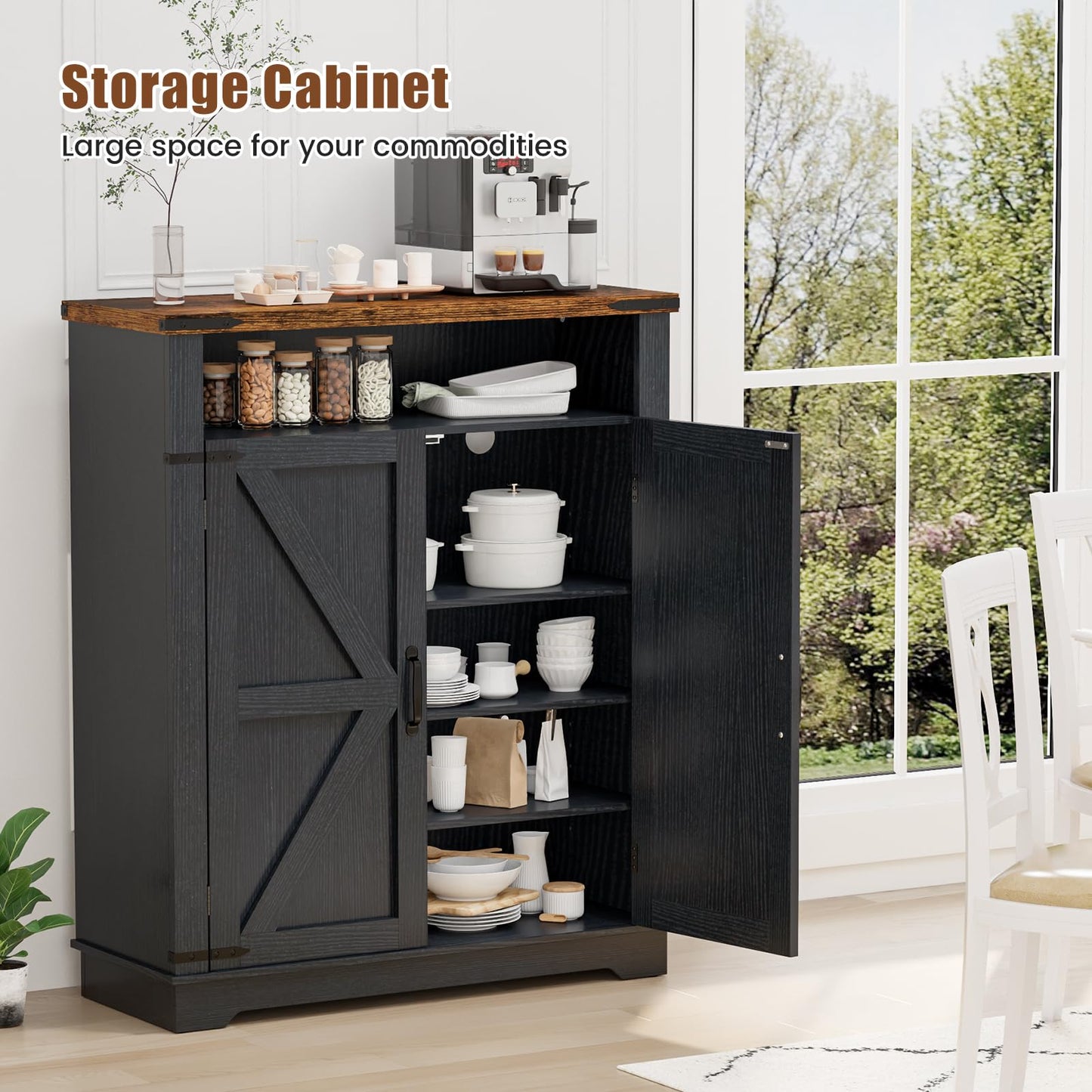5 Tier Shoe Storage Cabinet Farmhouse Shoe Rack