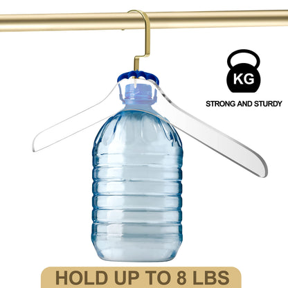 Clear Acrylic Suit Coat Hangers Silver Hook 50 Pack