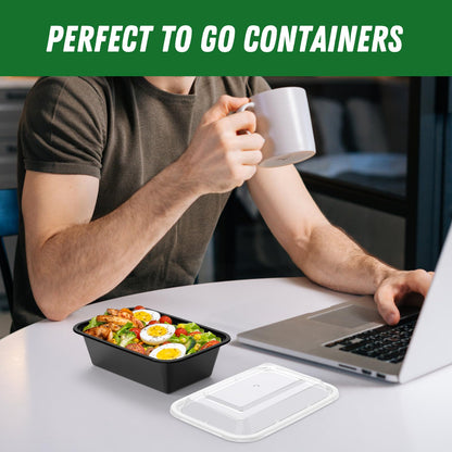Meal Prep Containers with Lids Multi Size 24–38 oz