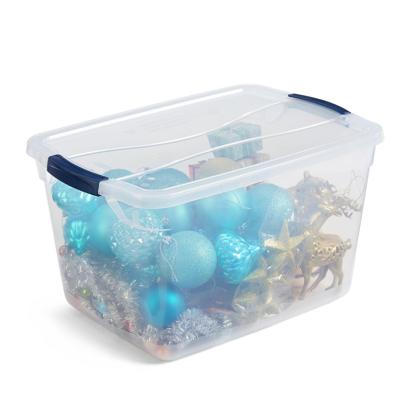 12-Pack Stackable Clear Latching Storage Containers 32 Qt