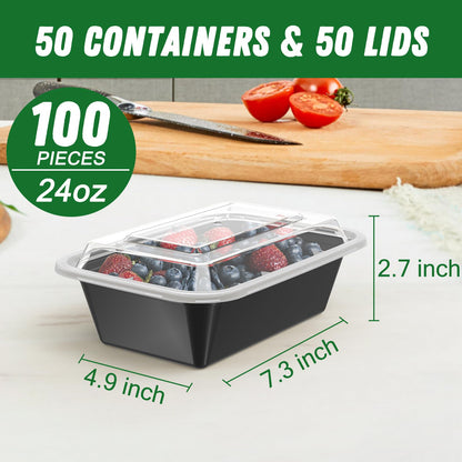 Meal Prep Containers with Lids Multi Size 24–38 oz
