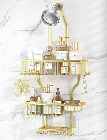 YASONIC Never Rust Hanging Shower Caddy Aluminum Organizer
