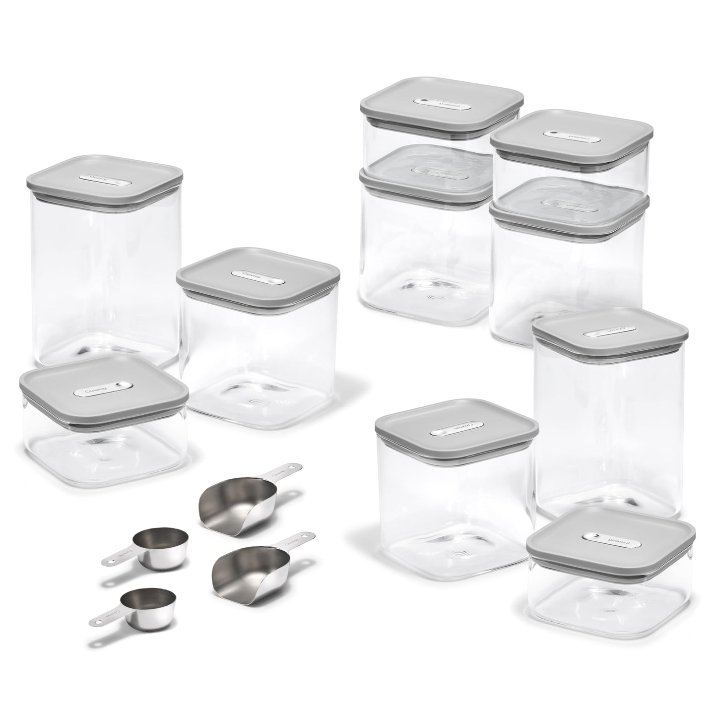 Airtight Glass Food Storage Containers with Stackable Lids