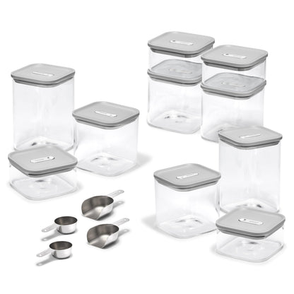 Airtight Glass Food Storage Containers with Stackable Lids