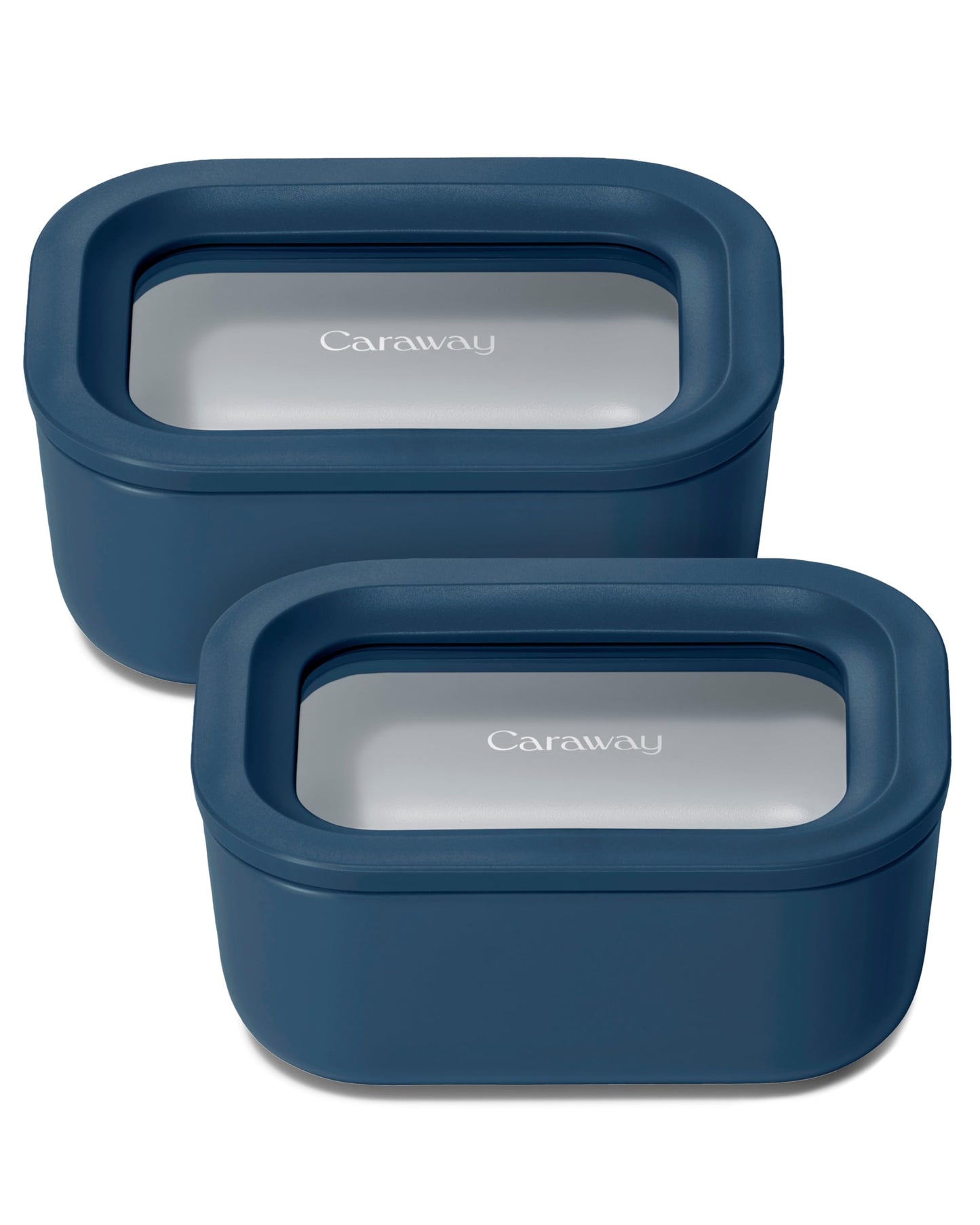 Glass Food Storage Set Ceramic Coated Lids Microwave Safe