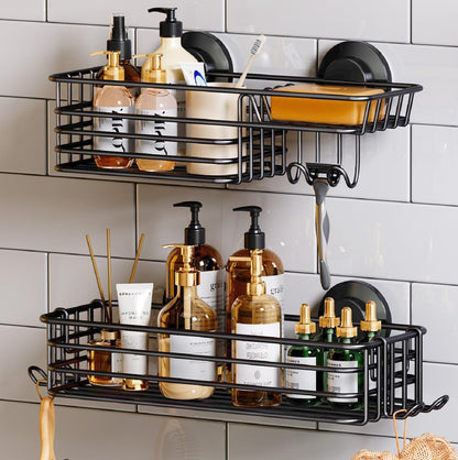 TAILI Suction Shower Caddy with 4 Hooks