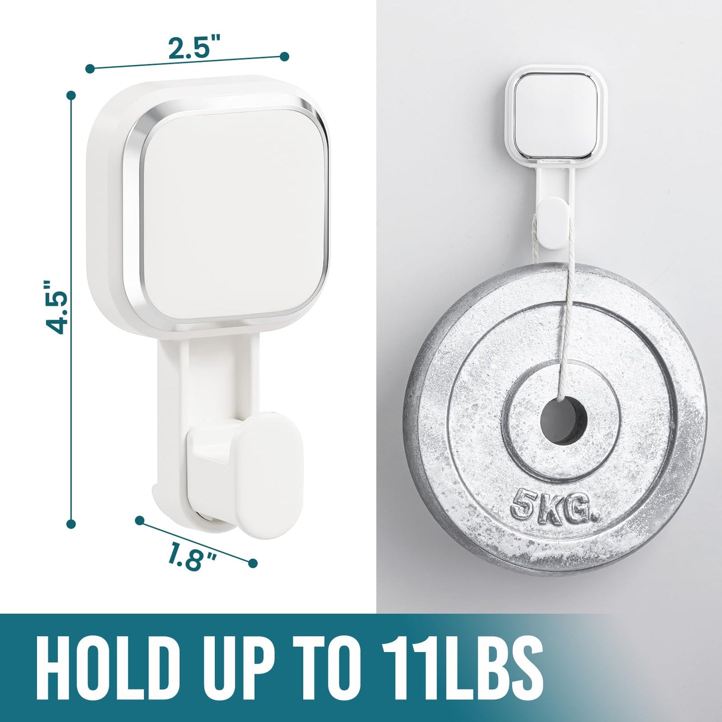 Suction Cup Shower Caddy 2 Pack No Drill Bathroom Organizer