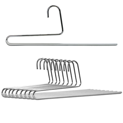 Non-Slip Space Saving Clothes Hangers with Rod 10-Pack