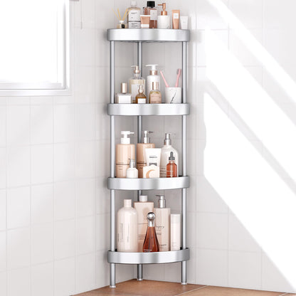 Corner Shower Caddy Adjustable Rustproof Aluminum Organizer