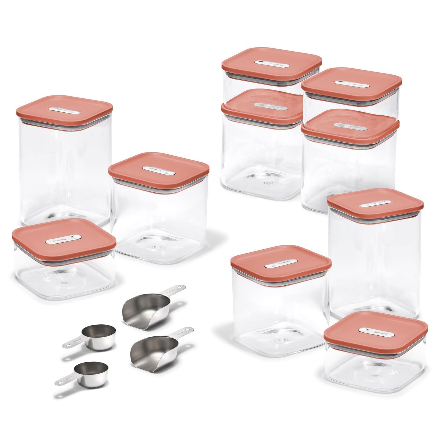 Airtight Glass Food Storage Containers with Stackable Lids