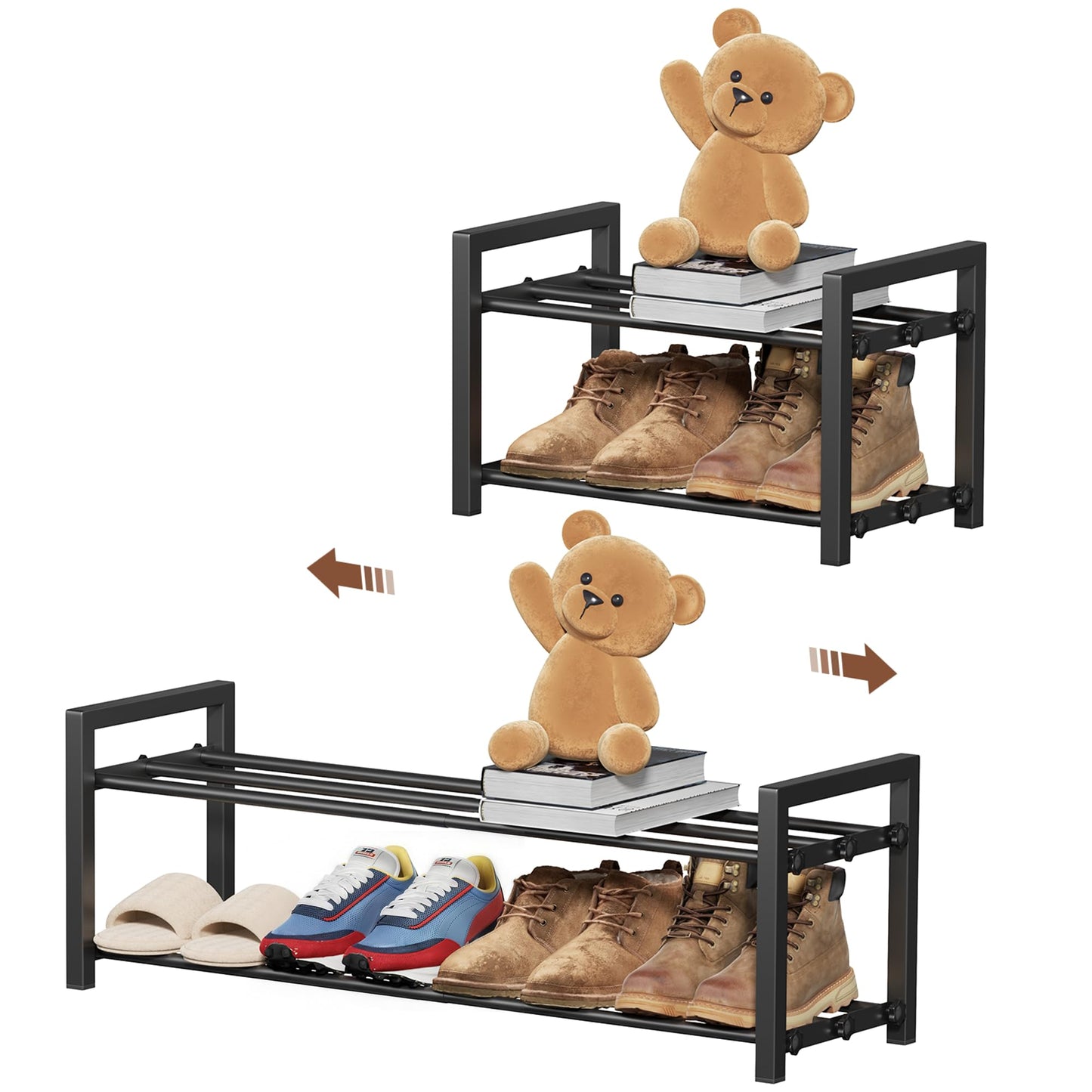 Stackable Shoe Rack Organizer Storage Shelf Rack