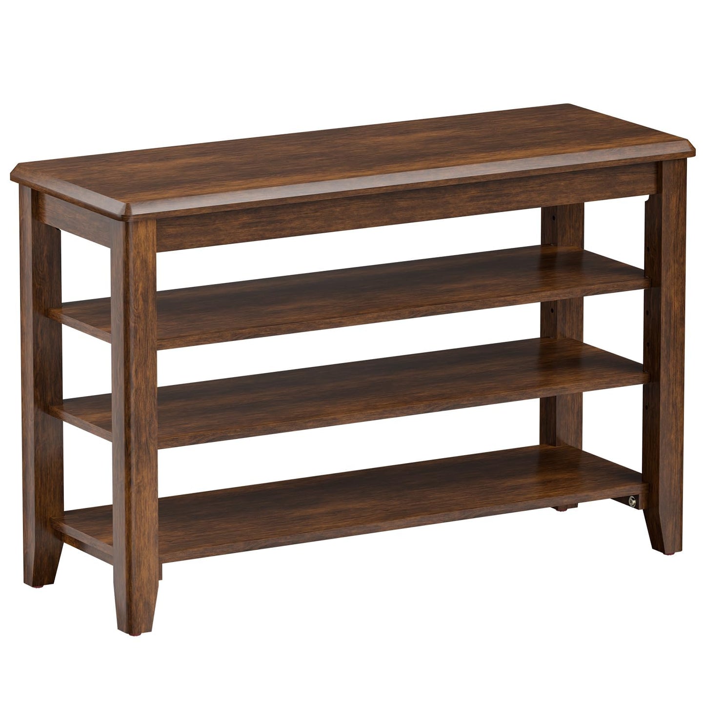 Entryway Shoe Bench Storage with Cushion Shelves