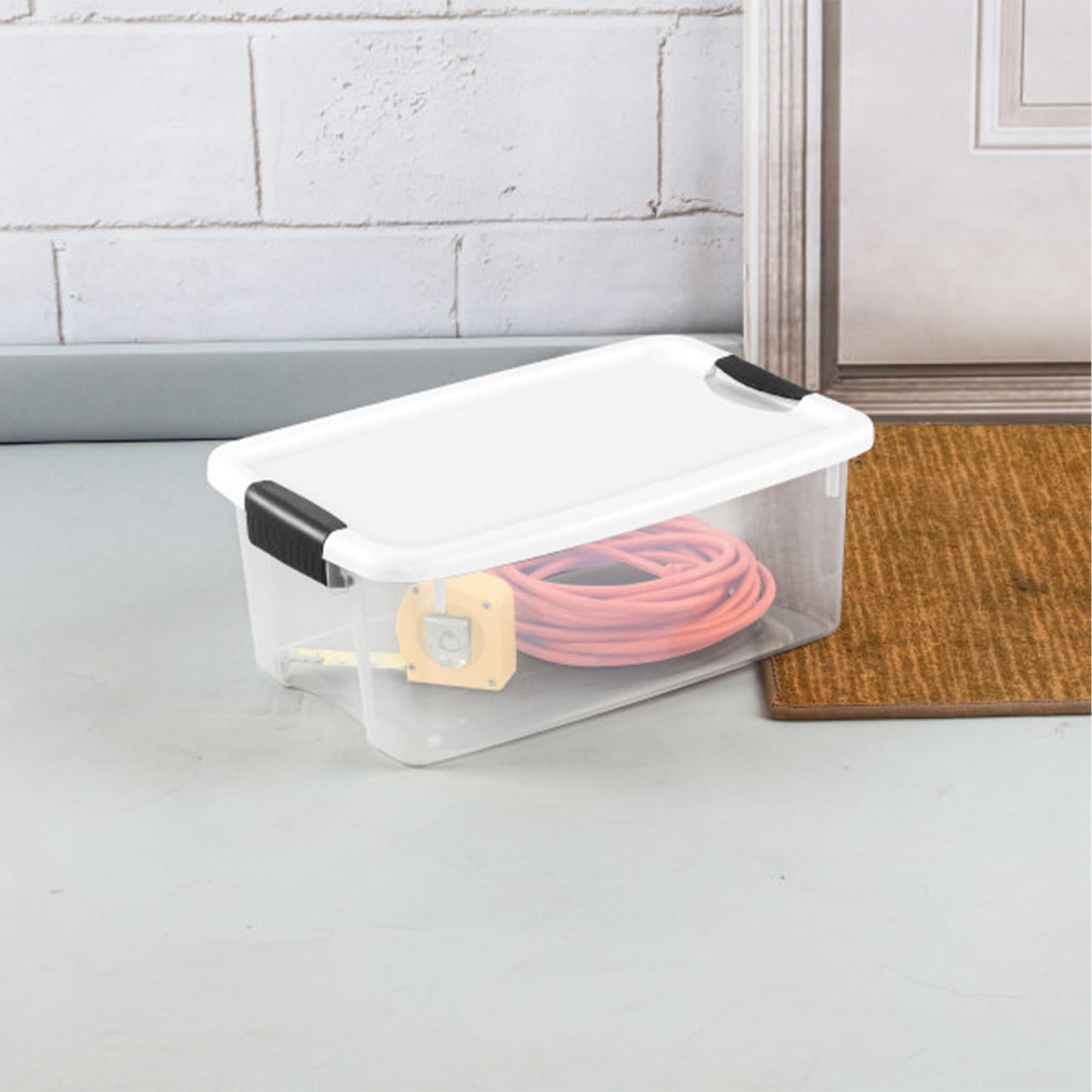 Stackable Clear Latching Storage Box Heavy Duty Organizer
