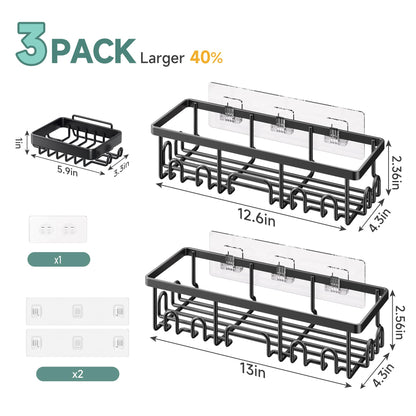 Stackable Shower Caddy Bathroom Organizer No Drill