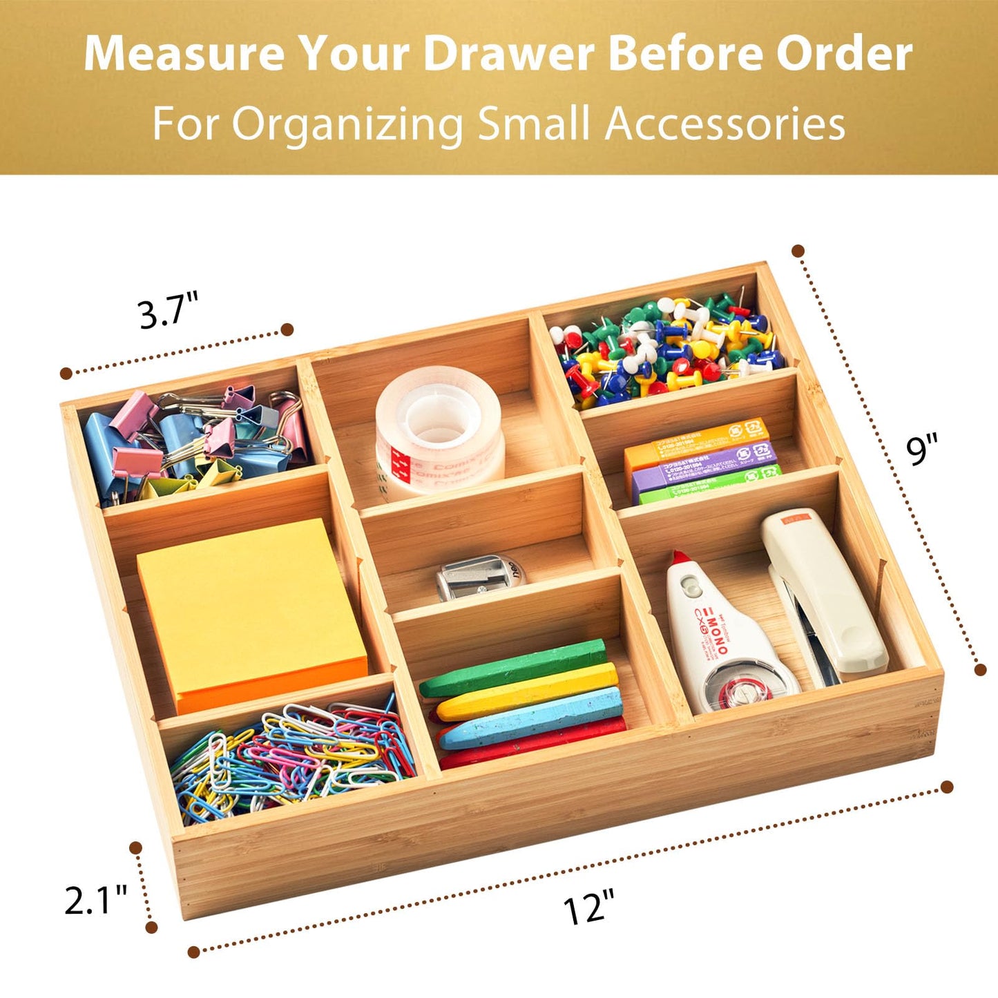 Umilife Desk Organizer for Desktop and Drawer