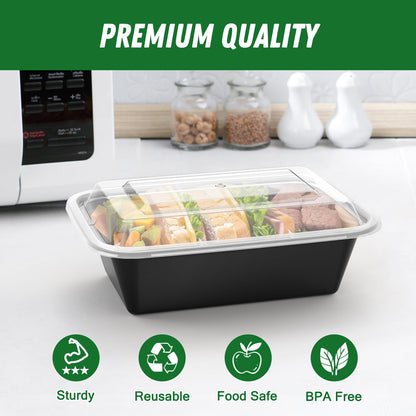 Meal Prep Containers with Lids Multi Size 24–38 oz