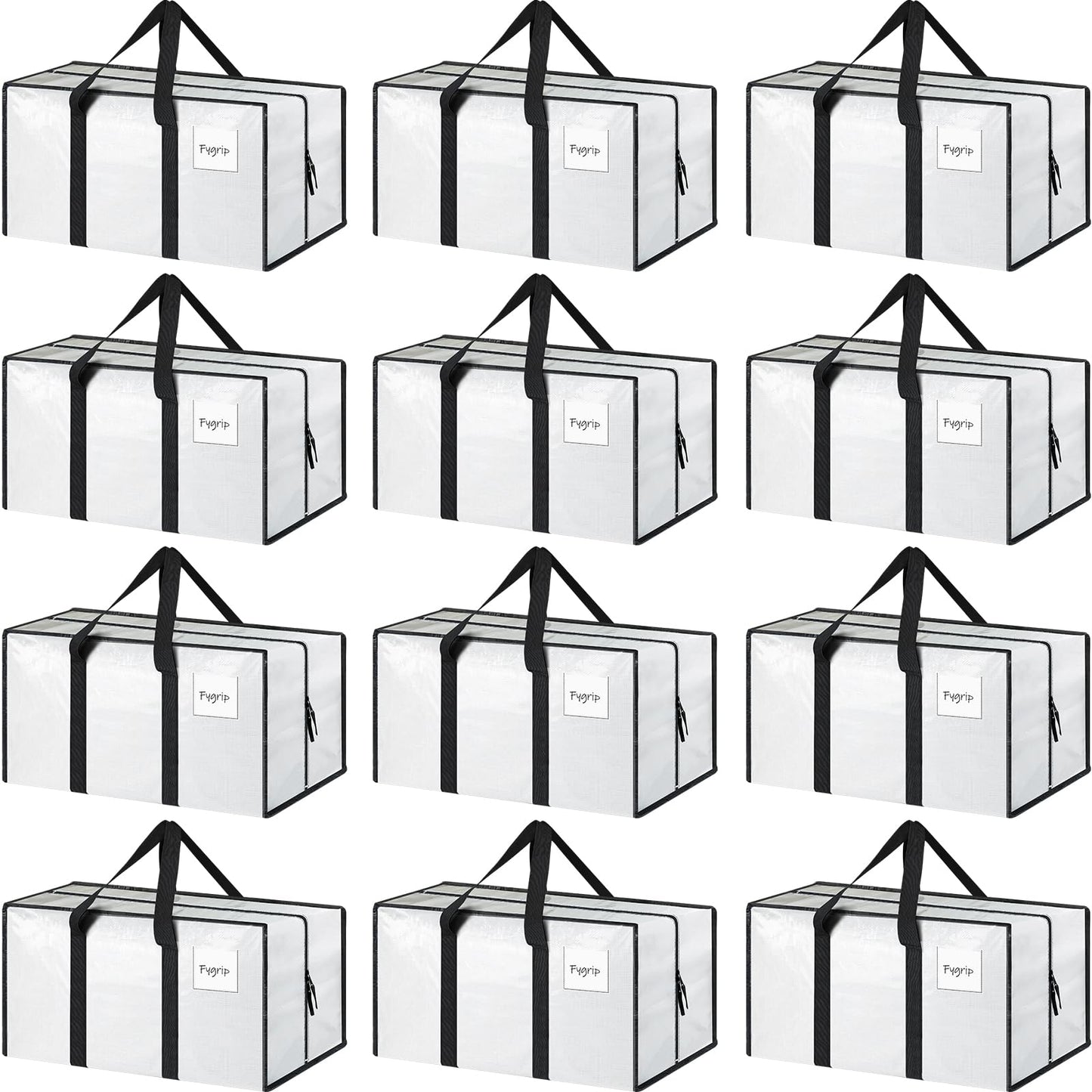 Heavy Duty Moving Storage Bags with Zipper Handles
