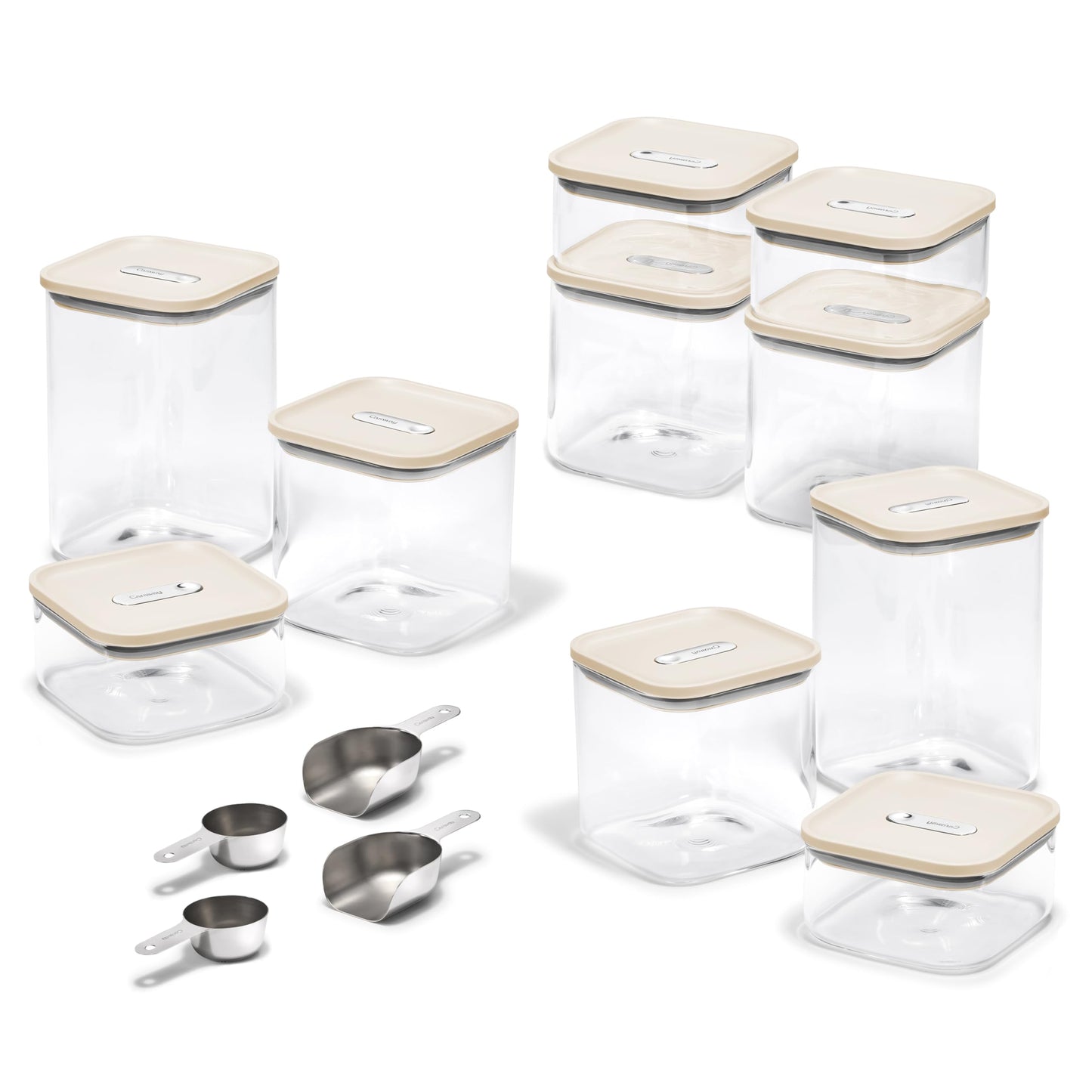 Airtight Glass Food Storage Containers with Stackable Lids