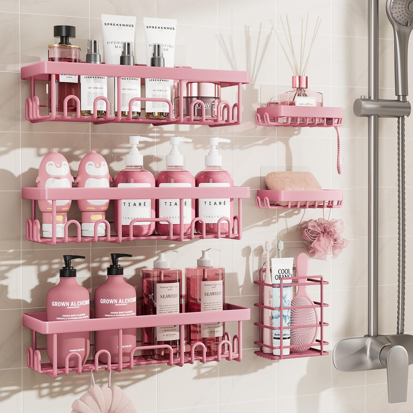 Stackable Shower Caddy Bathroom Organizer No Drill
