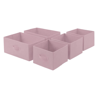Extra Wide Fabric 5-Drawer Storage Organizer Unit