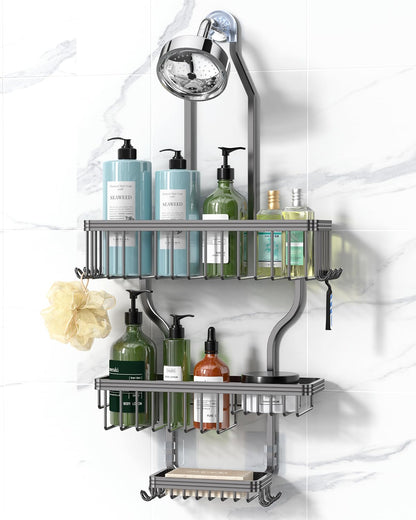 YASONIC Never Rust Hanging Shower Caddy Aluminum Organizer