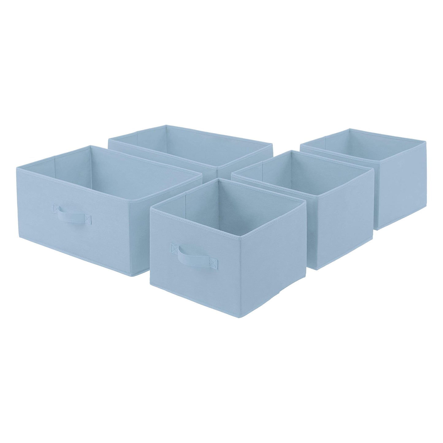Extra Wide Fabric 5-Drawer Storage Organizer Unit