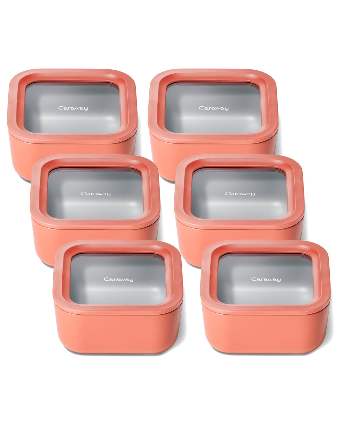 Glass Food Storage Set Ceramic Coated Lids Microwave Safe