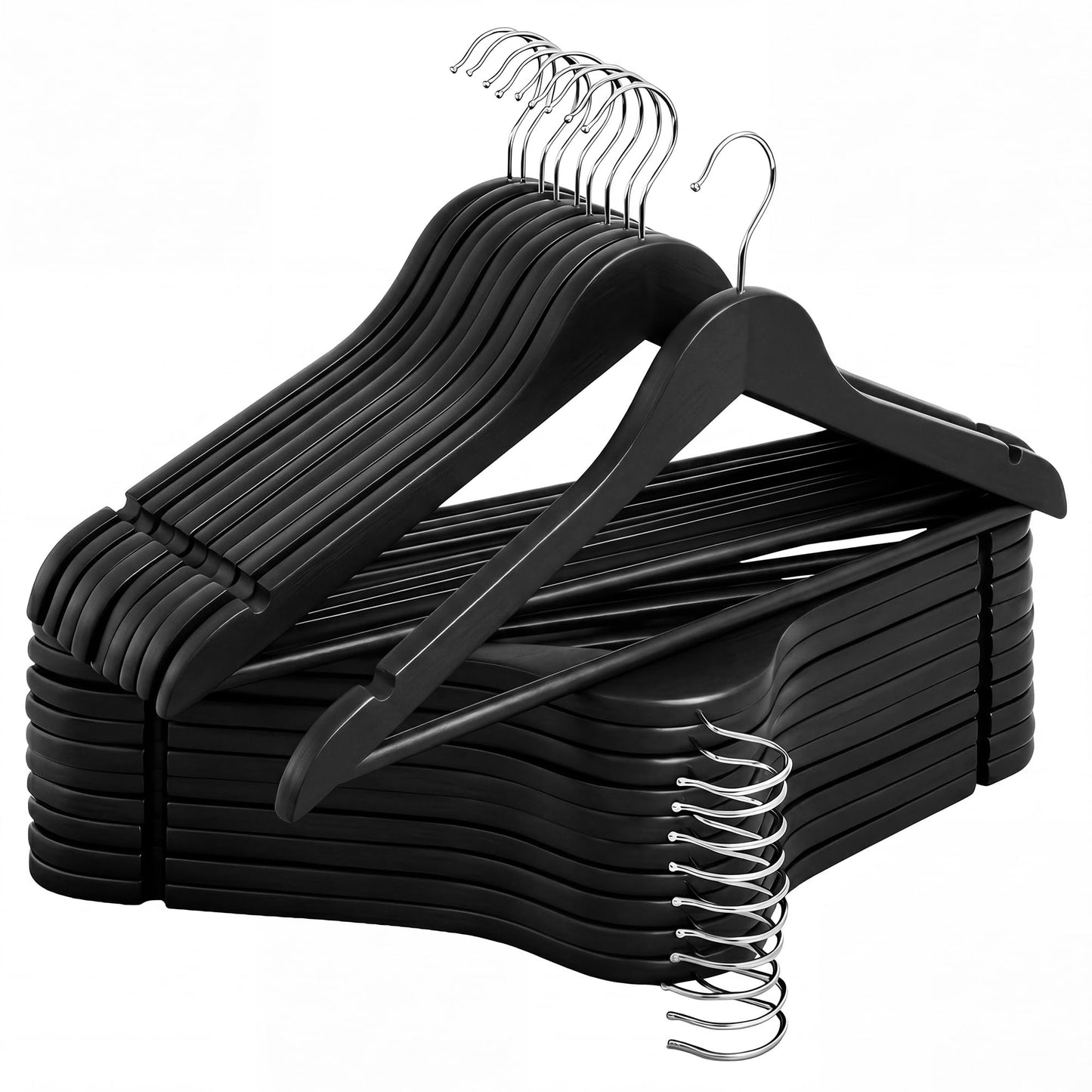 Wooden Coat Clothes Hangers Durable Closet Organizer