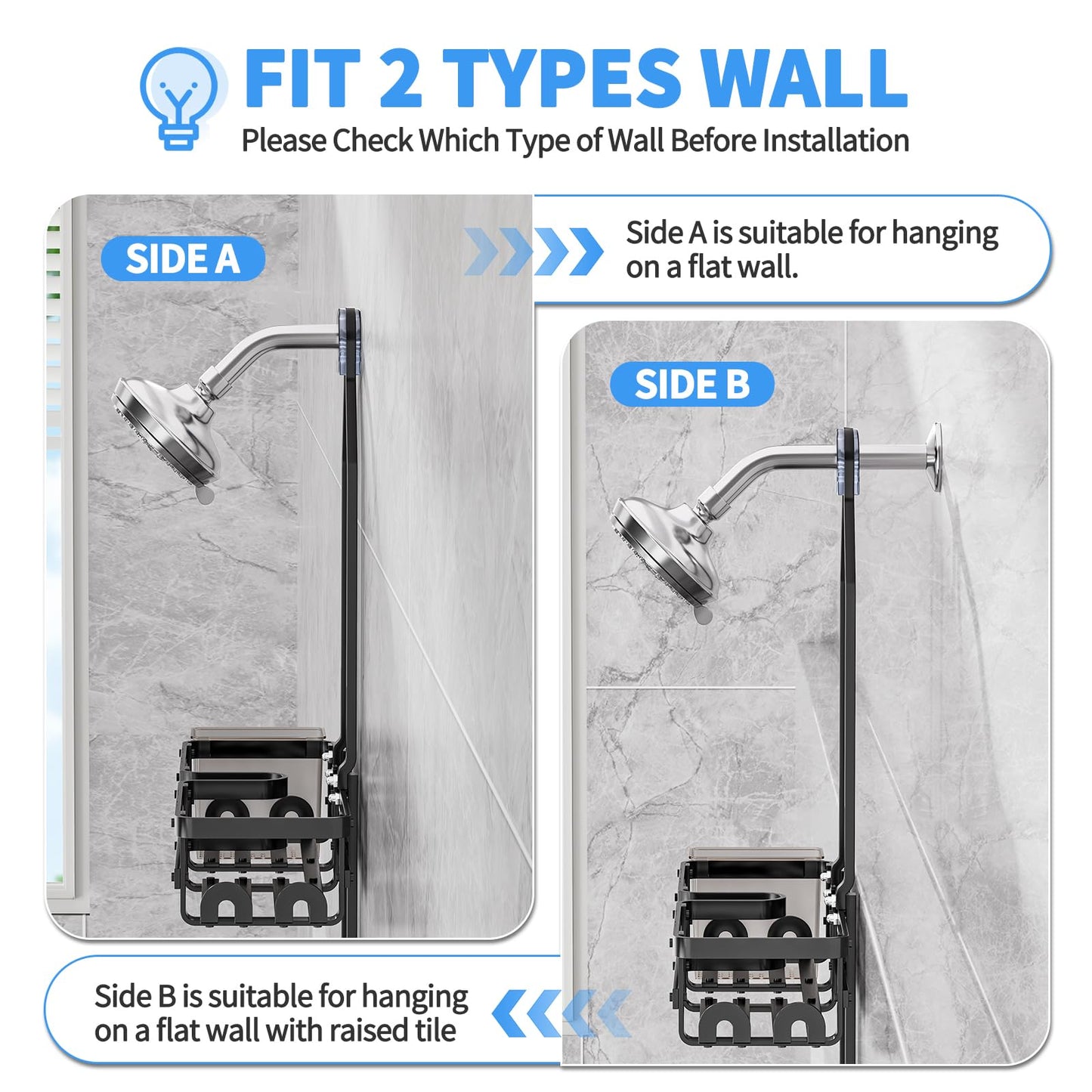 Shower Caddy Over Head Metal Rust Proof Organizer