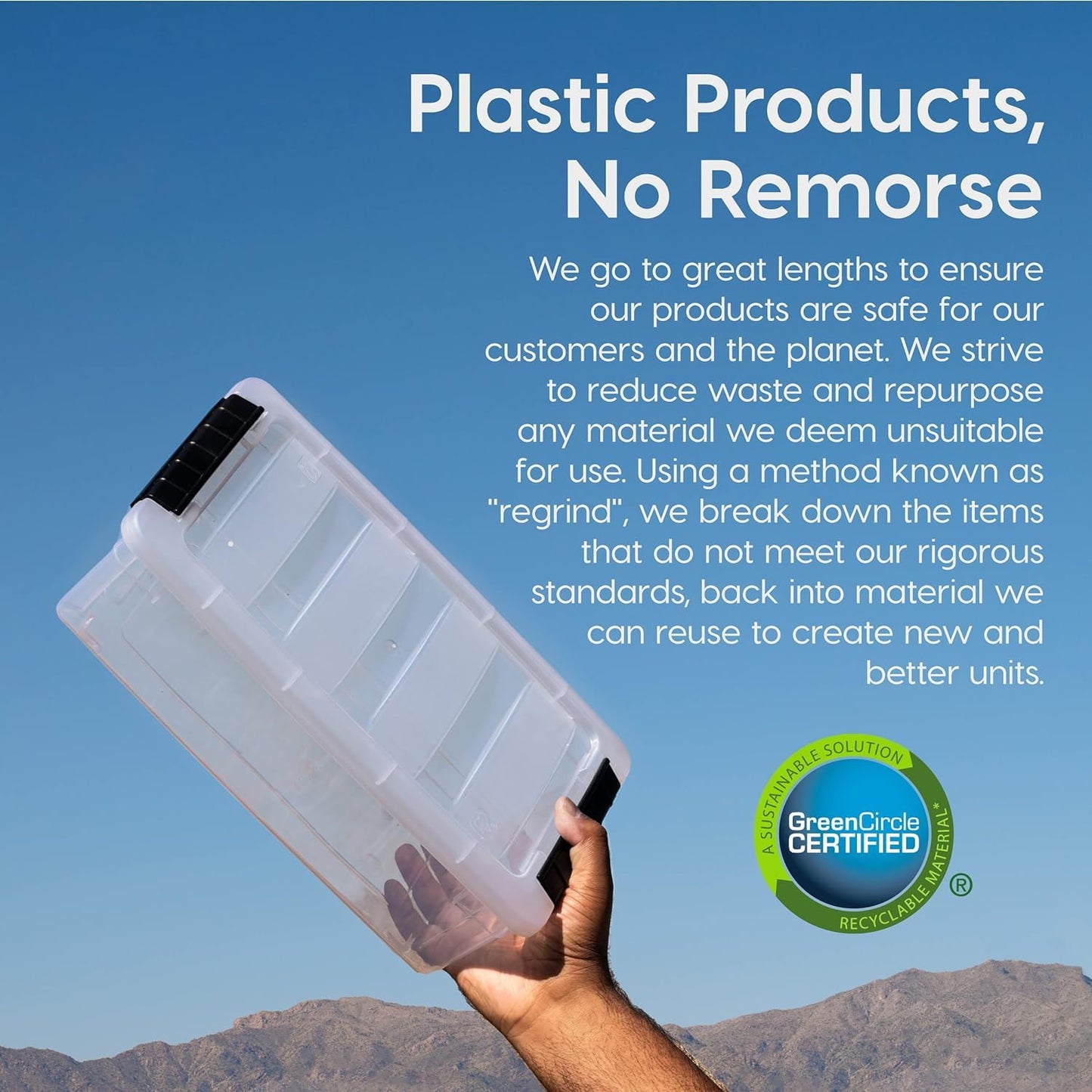 Stackable Clear Storage Bins with Latching Lids Secure Pull Handle
