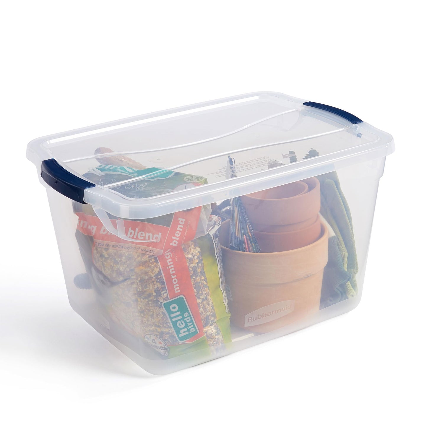 12-Pack Stackable Clear Latching Storage Containers 32 Qt