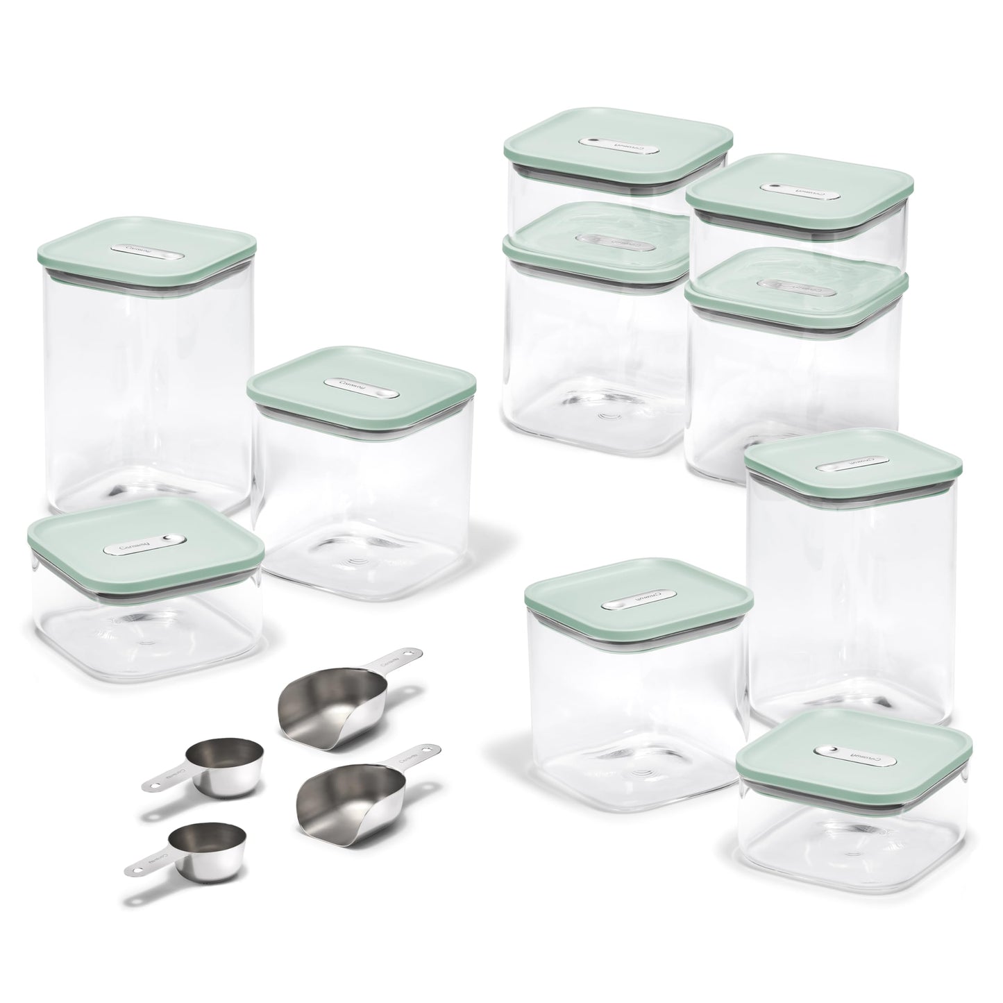 Airtight Glass Food Storage Containers with Stackable Lids