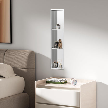 Three-Tier Stainless Recessed Shower Wall Niche