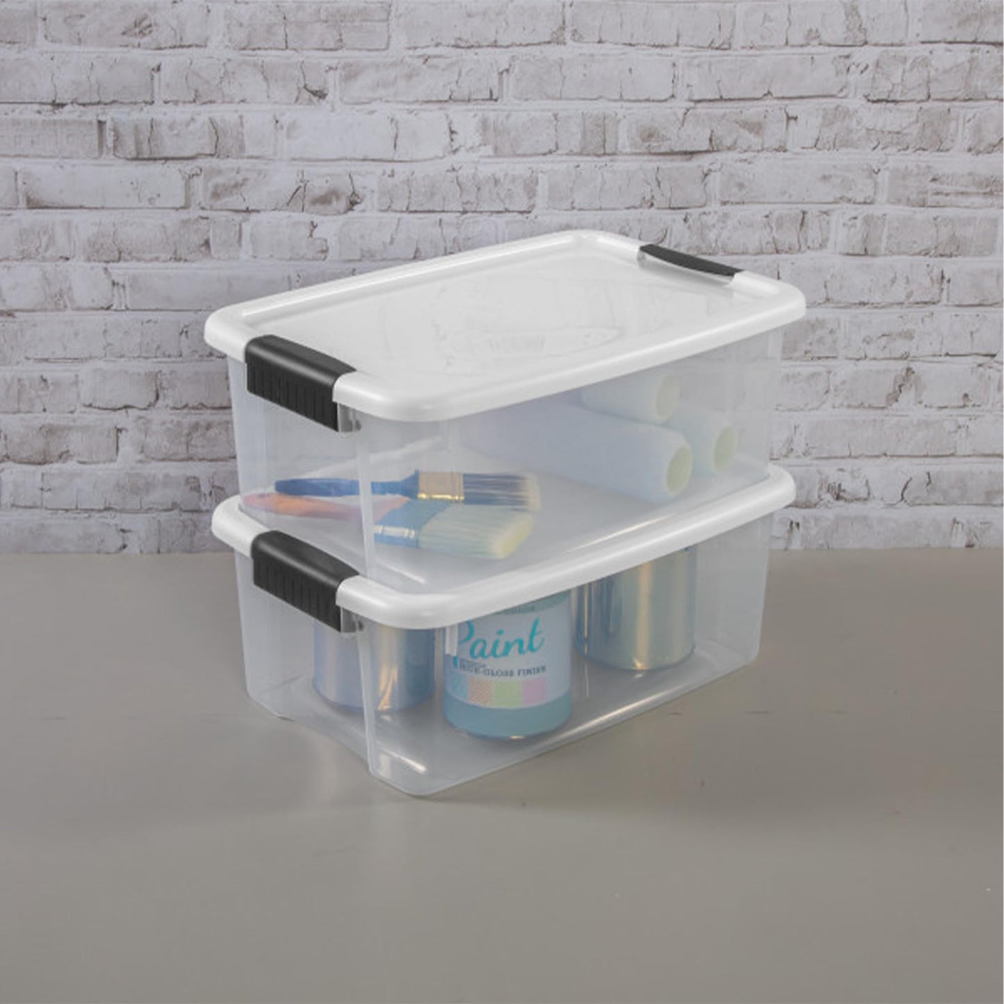 Stackable Clear Latching Storage Box Heavy Duty Organizer