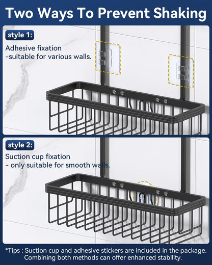 YASONIC Never Rust Hanging Shower Caddy Aluminum Organizer