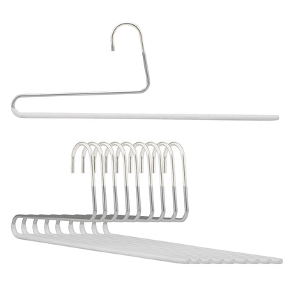 Non-Slip Space Saving Clothes Hangers with Rod 10-Pack
