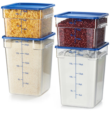 4-Pack Food Storage Containers with Lids
