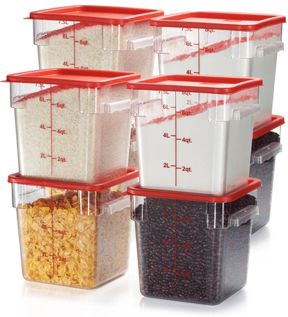 4-Pack Food Storage Containers with Lids