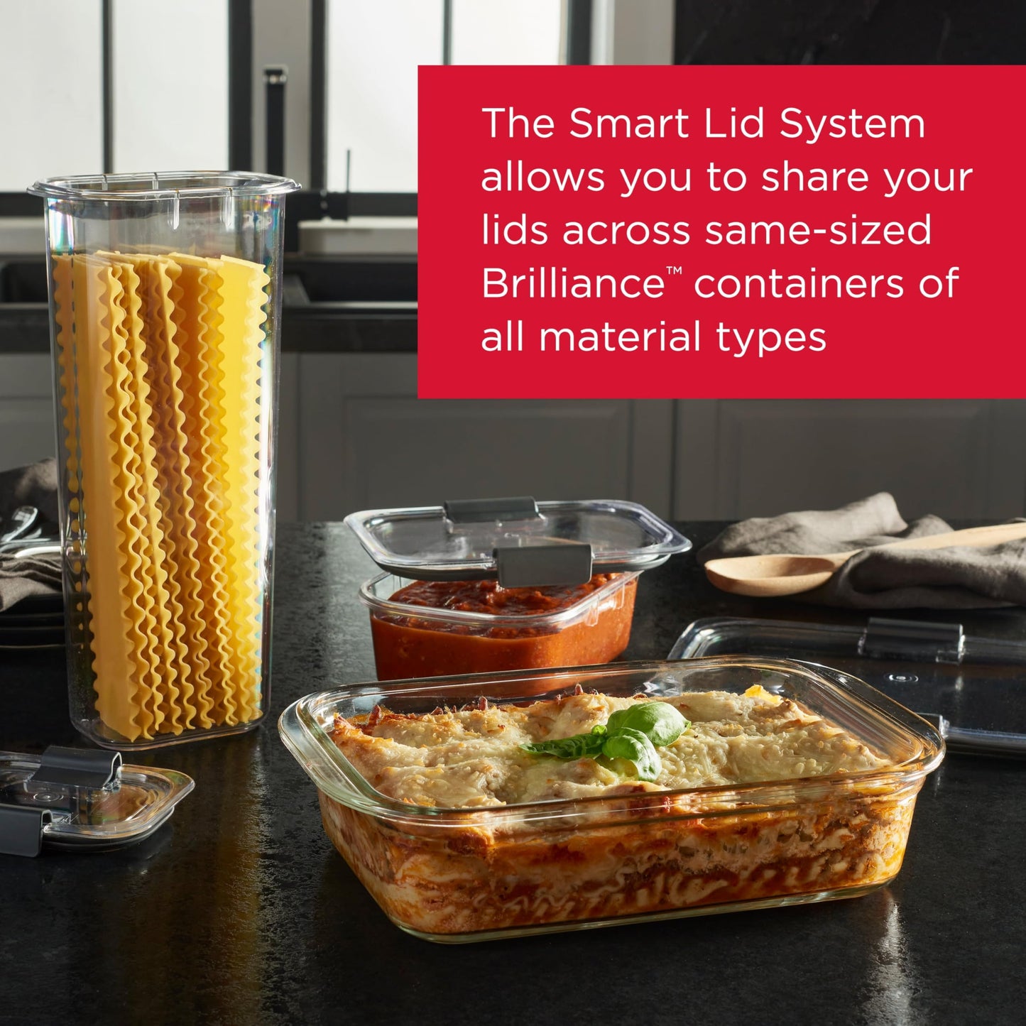 Glass Food Storage Containers Set Assorted Sizes Leak Proof Clear