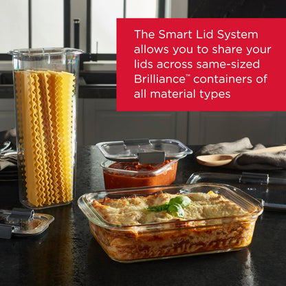 Glass Food Storage Containers Set Assorted Sizes Leak Proof Clear