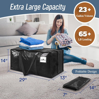 Heavy Duty Moving Storage Bags with Zipper Handles