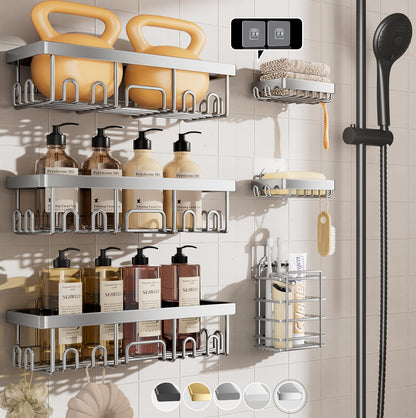 Stackable Shower Caddy Bathroom Organizer No Drill
