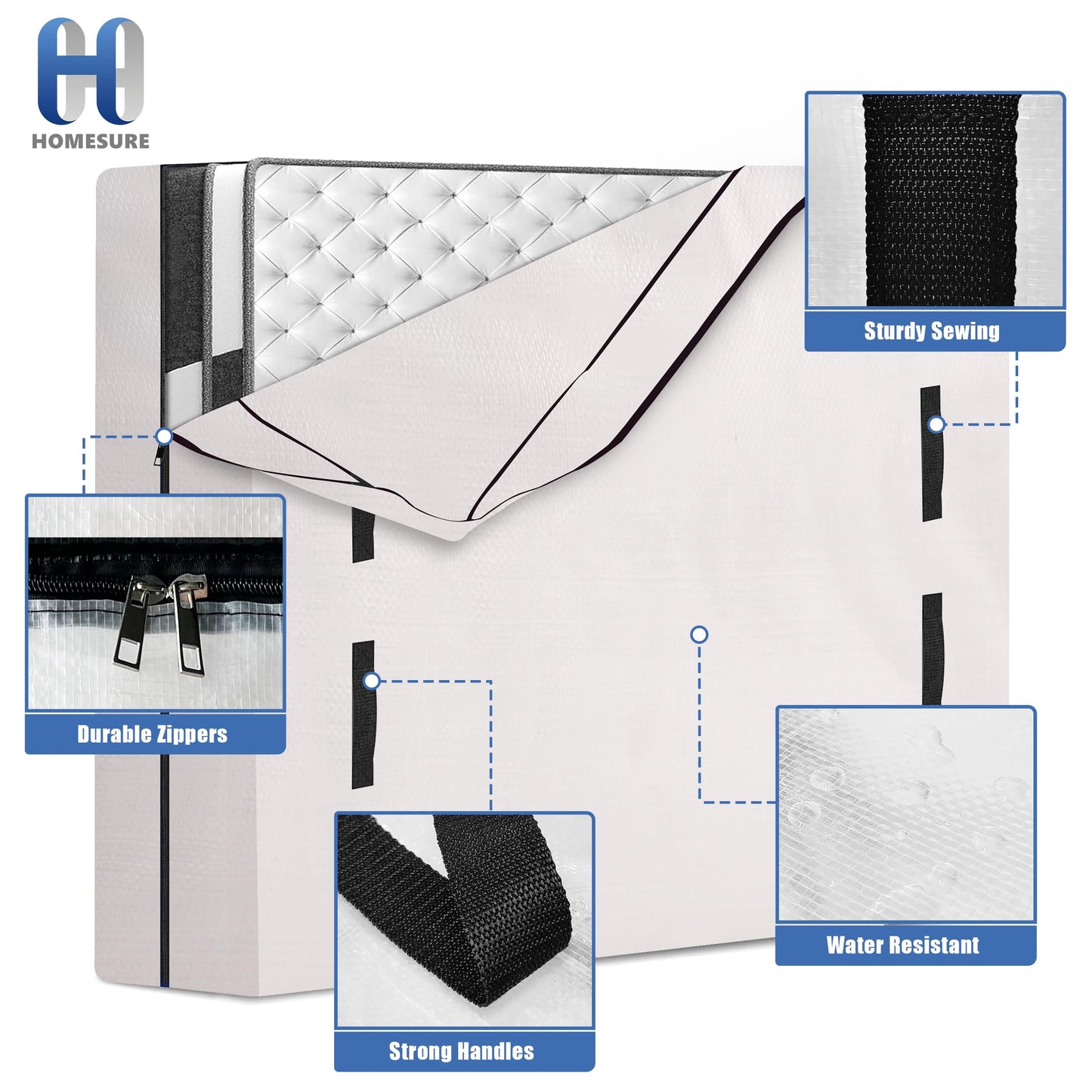 Mattress Cover Storage Bag for Moving and Protection